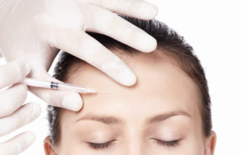 Injections Into Forehead Area