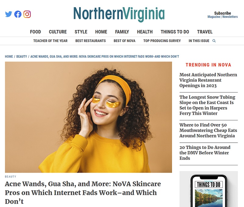 Screenshot of article 