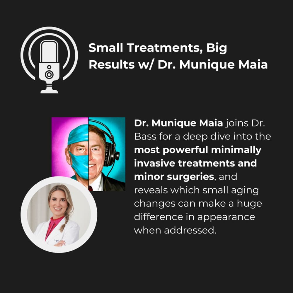 Screenshot of an article titled: Small Treatments, Big Results w/ Dr. Munique Maia