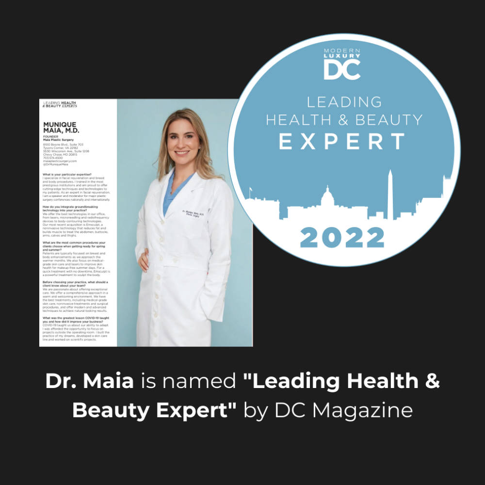 Screenshot of an article titled: DC Leading Health and Beauty Experts