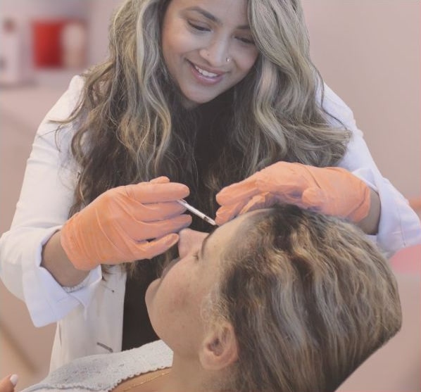 patient during botox