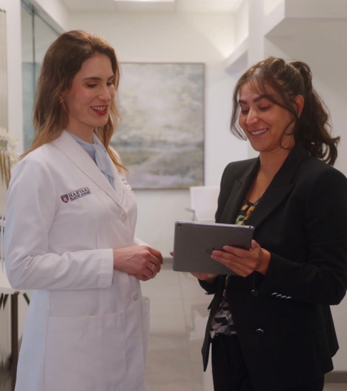 Dr. Maia with patient