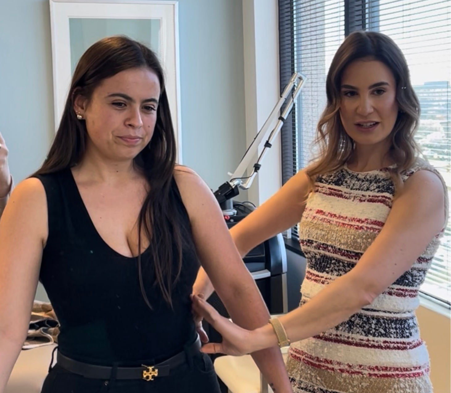 Dr. Maia with patient