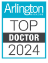 Arlington Magazine top doctor 2024 badge